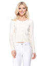 Gem Button Crew Neck Long Sleeve Sweater Cardigan Shop Style & More | Fresh Looks, Everyday Deals & Free Shipping