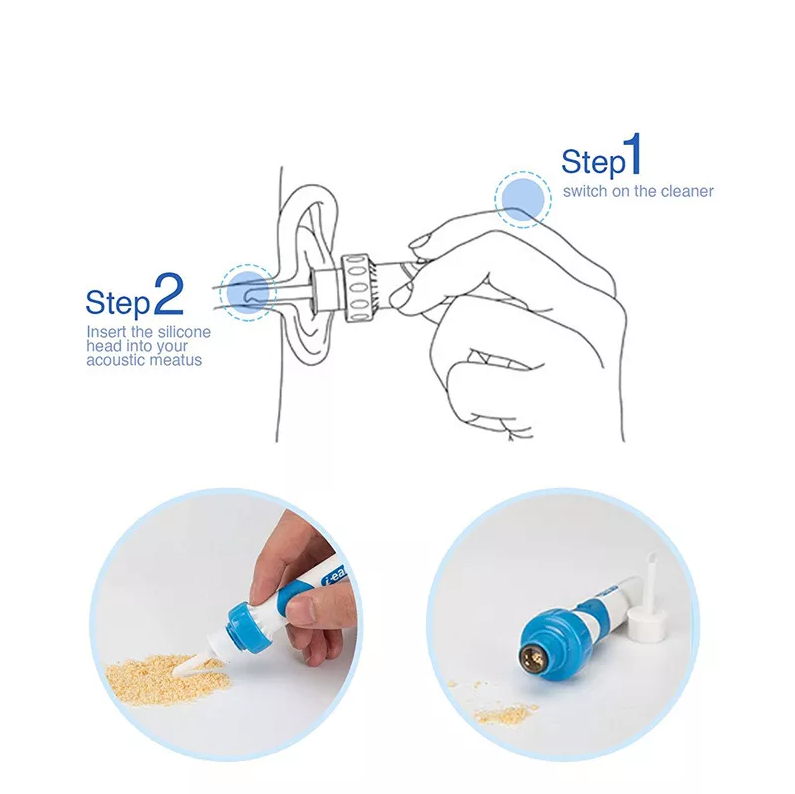 Safety Electric Cordless Vacuum Ear Cleaner Wax Remover Painless Cleaning Tool New Era Fashion LLc