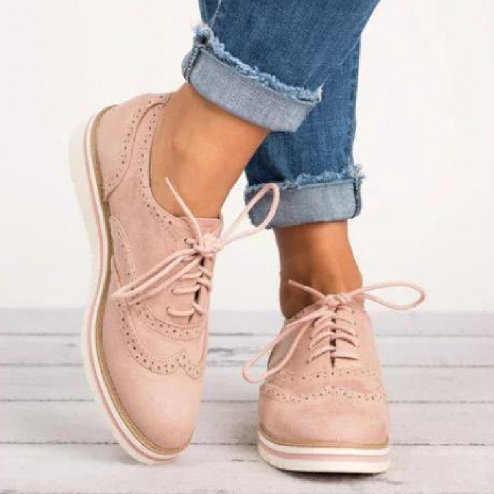 Women’s Retro British-Style Casual Shoes – Chic Everyday Sneakers FitiqueFit