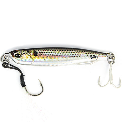 B&U Metal Cast Jig - 3D Printed Spoon Casting Jigging for Saltwater Fishing - 30G/40G/60G Artificial Bait Tackle with Enhanced Durability and Realistic Design NovaCart