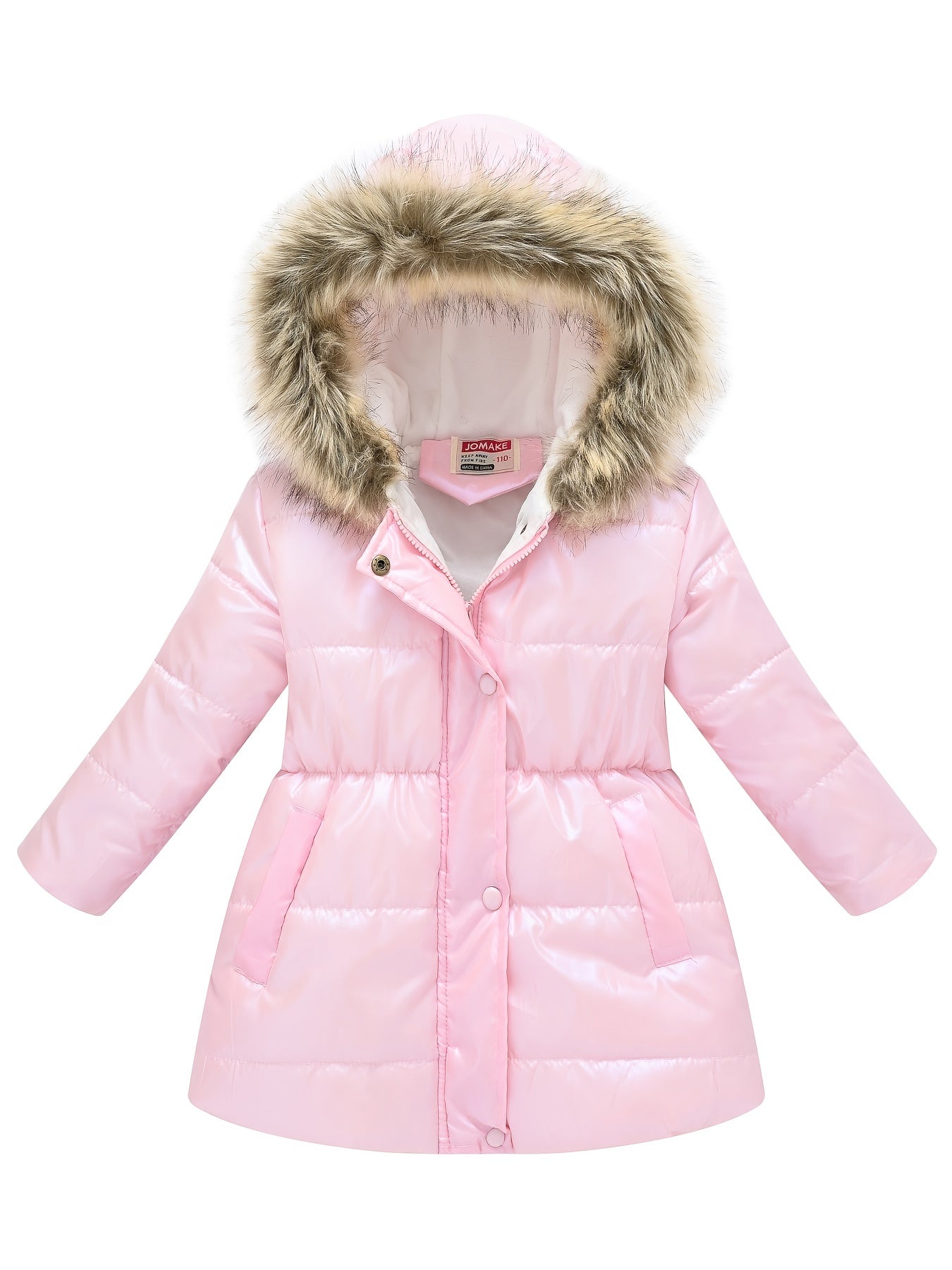 New Winter Collection for Older Kids: Unisex Mid-Length Glossy Thickened Hooded Jacket NovaCart