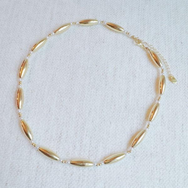 Golden Tube Bead Necklace Shop Style & More | Fresh Looks, Everyday Deals & Free Shipping