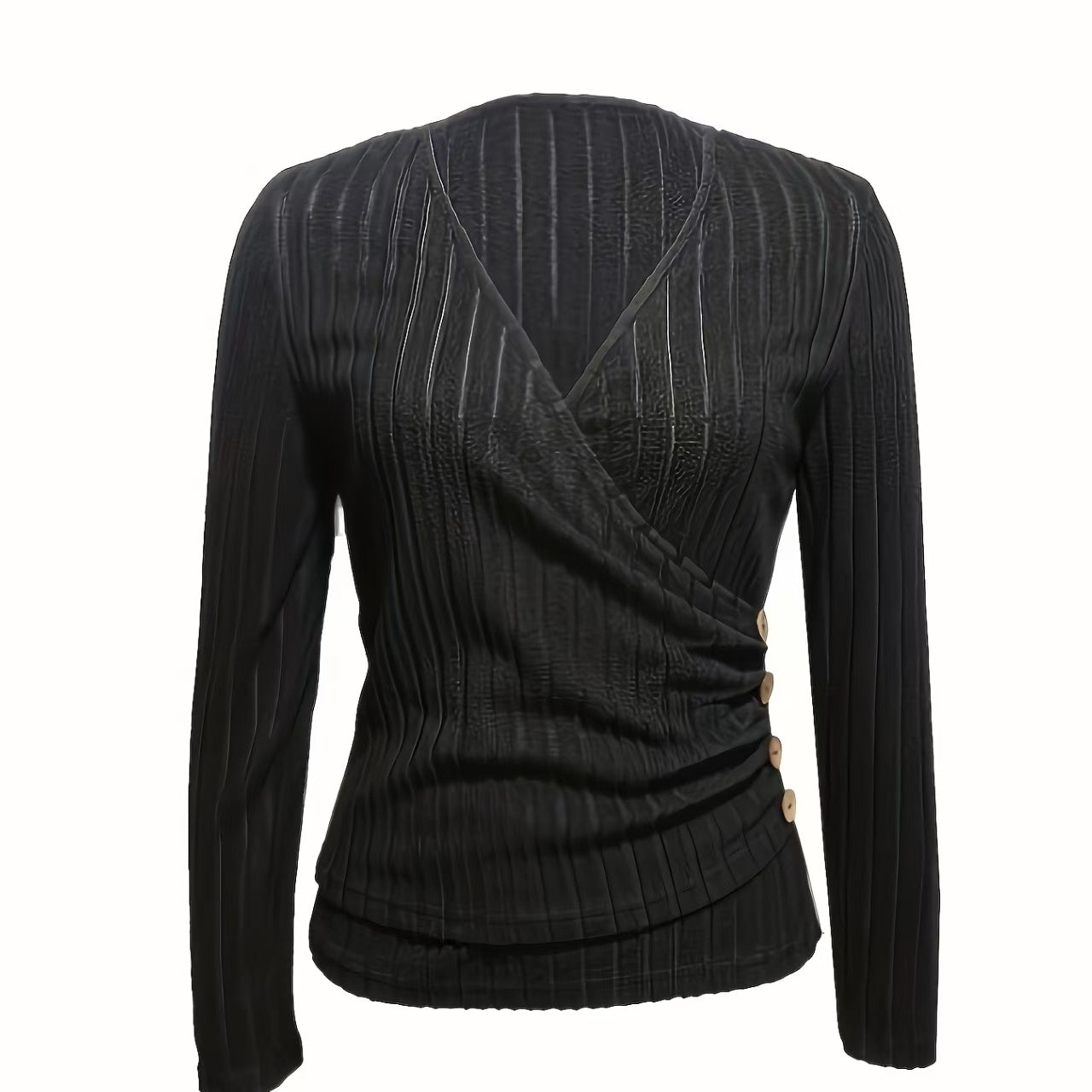Women’s Pleated V-Neck Top FitiqueFit