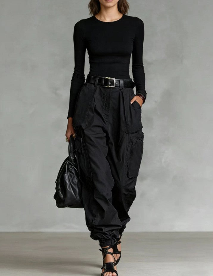 Women’s High-Waist Loose Fit Wide-Leg Casual Trousers FitiqueFit