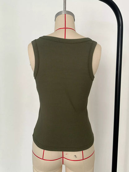 Ribbed Knit Slim Fit Tank New Era Fashion LLc