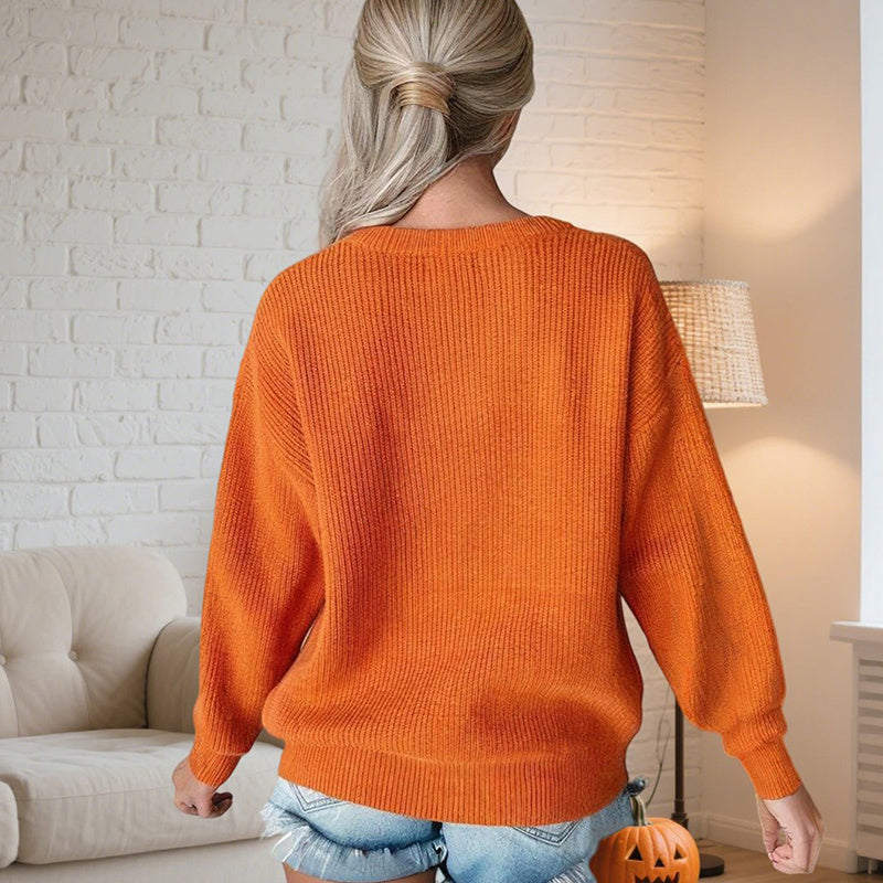 Women's Casual Round Neck Long Sleeve Pullover FitiqueFit
