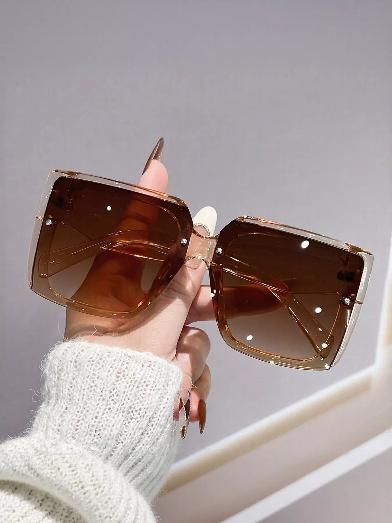 Oversized Gradient Square Sunglasses New Era Fashion LLc