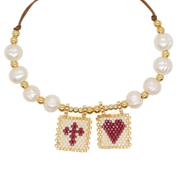 Sacred Freshwater Pearl Scapular Bracelet Shop Style & More | Fresh Looks, Everyday Deals & Free Shipping