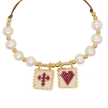 Sacred Freshwater Pearl Scapular Bracelet Shop Style & More | Fresh Looks, Everyday Deals & Free Shipping
