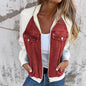 Women's Denim Patchwork Zip-Up Jacket FitiqueFit