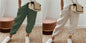 Women’s Cotton Linen Casual Pants – Solid Color FitiqueFit