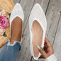 Women's Pointed Toe Flyknit Slip-On Loafers – Flat Casual Shoes FitiqueFit