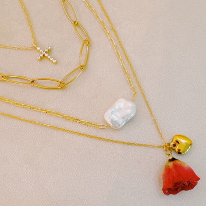 Rose Bud Love Heart Necklace Shop Style & More | Fresh Looks, Everyday Deals & Free Shipping