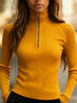 Elegant Slim-Fit Base Layer Knit Top For Women New Era Fashion LLc