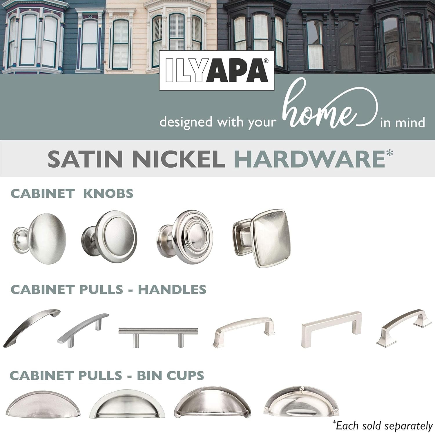25 Pack Satin Nickel 1 1/14 Inch round Kitchen Cabinet Knobs, round Drawer Knob for Cabinets Dressers Drawers - Satin Nickel Kitchen Cabinet Hardware