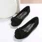 Women's Bow Flat Shoes Plus Size - Suede Casual Gommino SnagBag