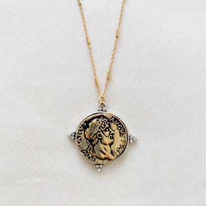 Roman Coin Charming Chain Necklace Shop Style & More | Fresh Looks, Everyday Deals & Free Shipping