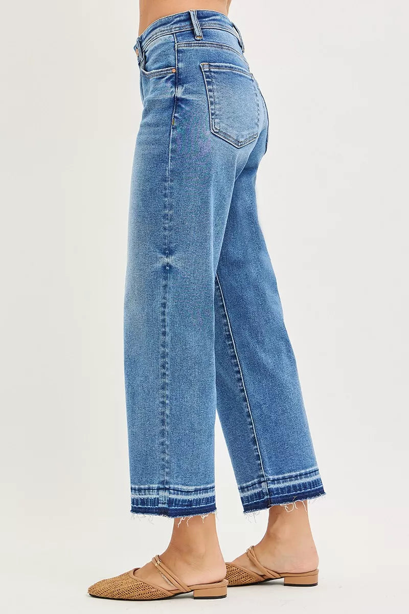 RISEN Full Size Slouchy Cropped  Boyfriend Jeans Plus Size New Era Fashion LLc