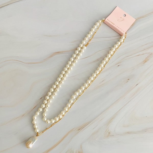 In Your Way Pearl And Chain Long Necklace Shop Style & More | Fresh Looks, Everyday Deals & Free Shipping