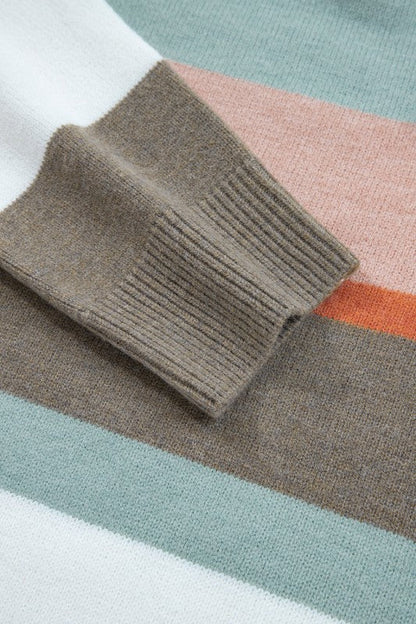 Stripe Colorblock Drop Shoulder Sweater Shop Style & More | Fresh Looks, Everyday Deals & Free Shipping