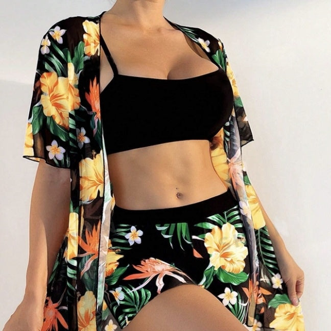 Women’s Floral Beach Set – Two-Piece Summer Outfit FitiqueFit