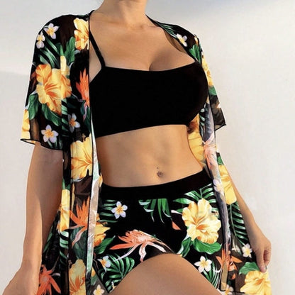 Women’s Floral Beach Set – Two-Piece Summer Outfit FitiqueFit