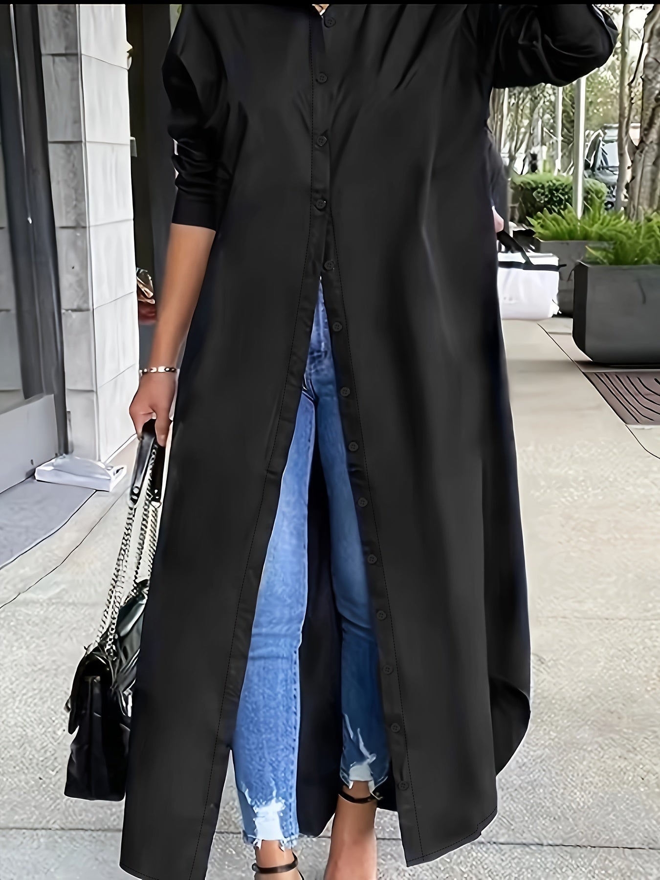 Long-sleeved Casual Shirts And Dresses With Multiple Wear Methods. Grayceful LLC