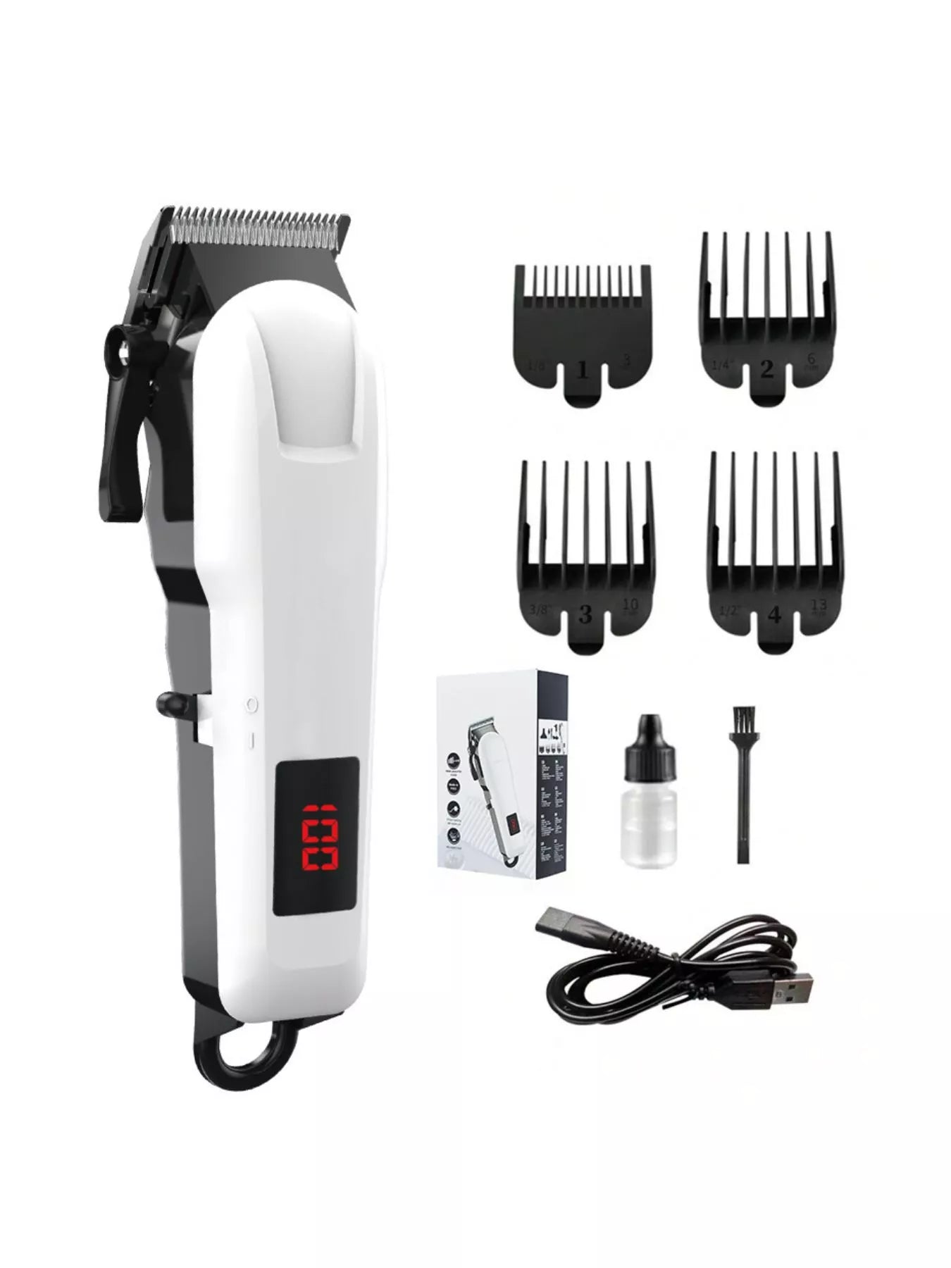 Cordless Hair Clipper with LED Display New Era Fashion LLc