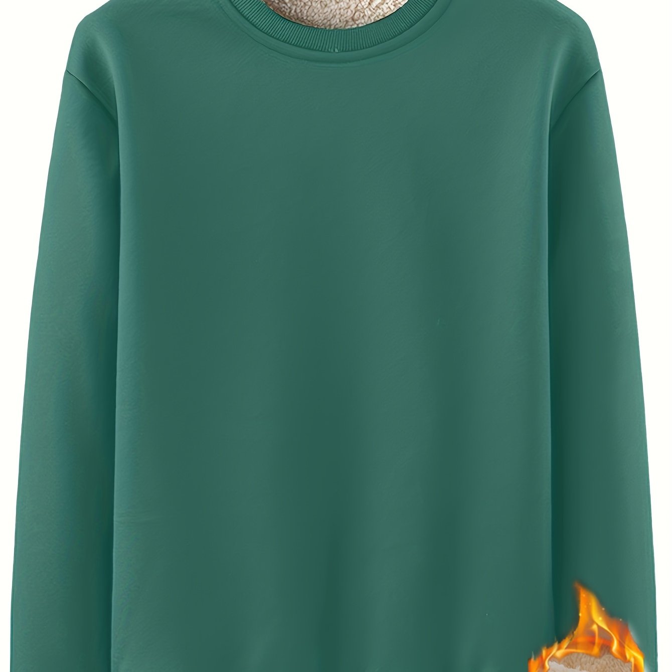 New Men's Casual Fashionable Solid Color Crew Neck Sweatshirts For Autumn And Winter NovaCart