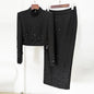 Fashion New Heavy Industry Beads Diamond Inlaid Short Top Long Skirt Suit See size chart under “more details” The Fashion Celestial