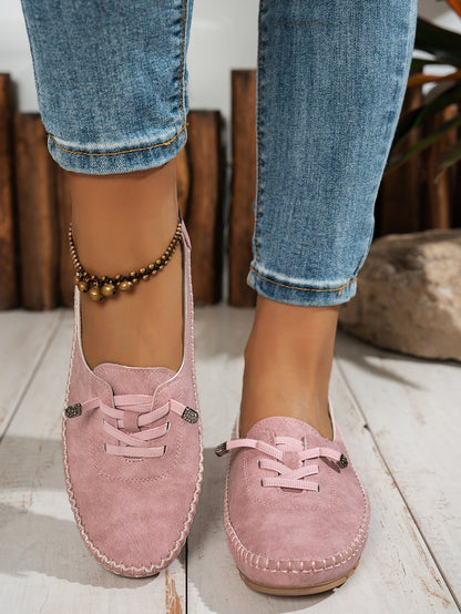 Women’s Comfortable PU Flat Shoes | Soft All-Matching Casual Flats FitiqueFit