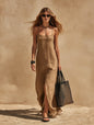 Women's Minimalist Sleeveless Slip Dress – Loose Fit Resort Style FitiqueFit
