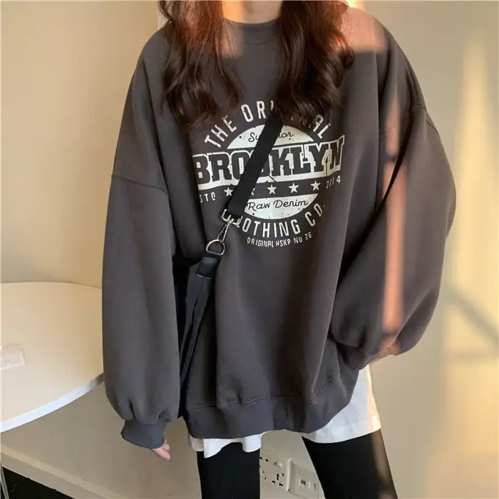Loose Round Neck Sweater for Women