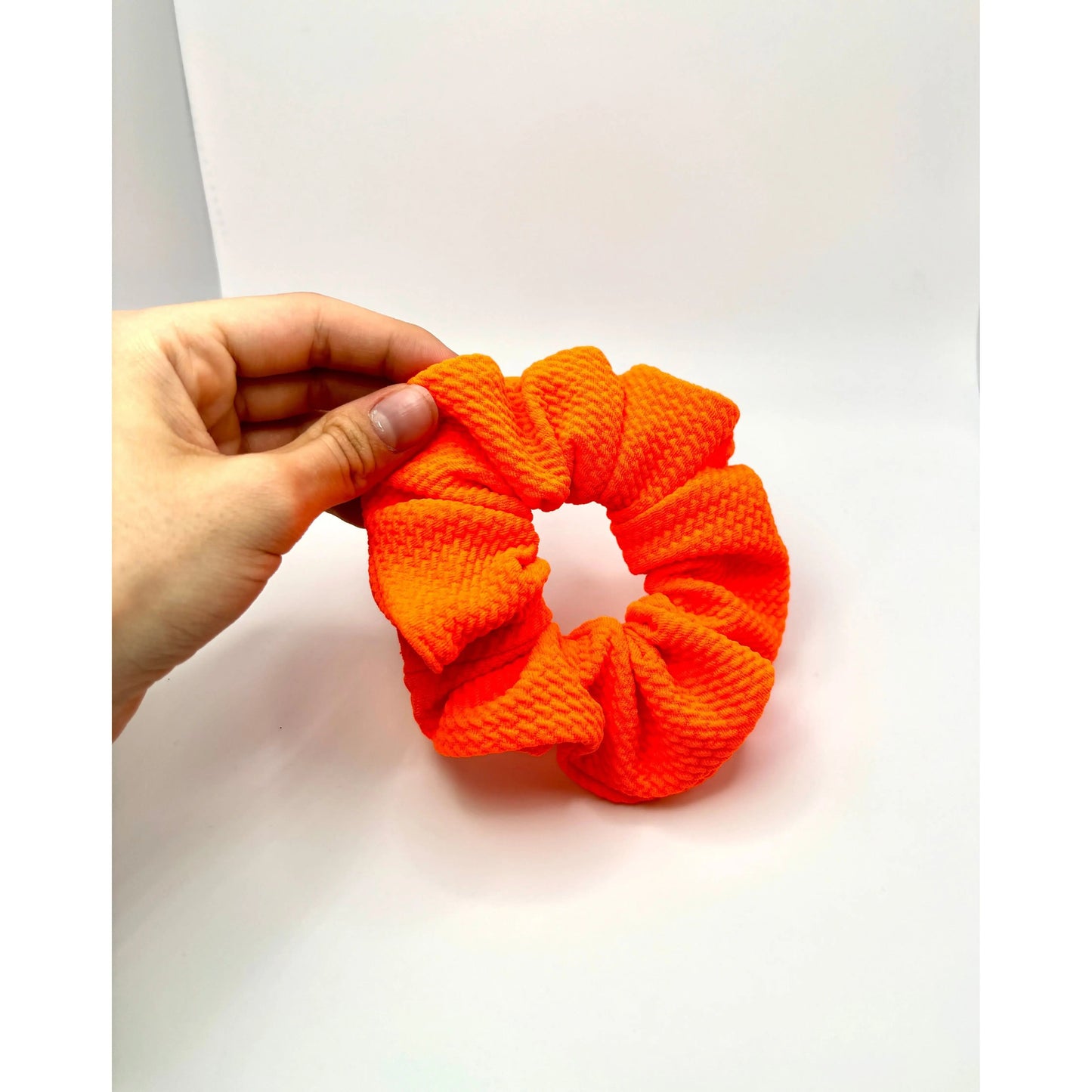 Mini Neon Orange Bullet Scrunchie Enchanted Scrunch