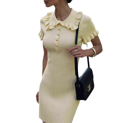 Hepburn Elegance Knit Dress - Audrey Hepburn Inspired Dress for Stylish Women Country in My Heart