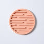 Hot selling silicone cup pad, circular and thickened 10CM drainage pad, heat insulation and anti slip tea cup pad