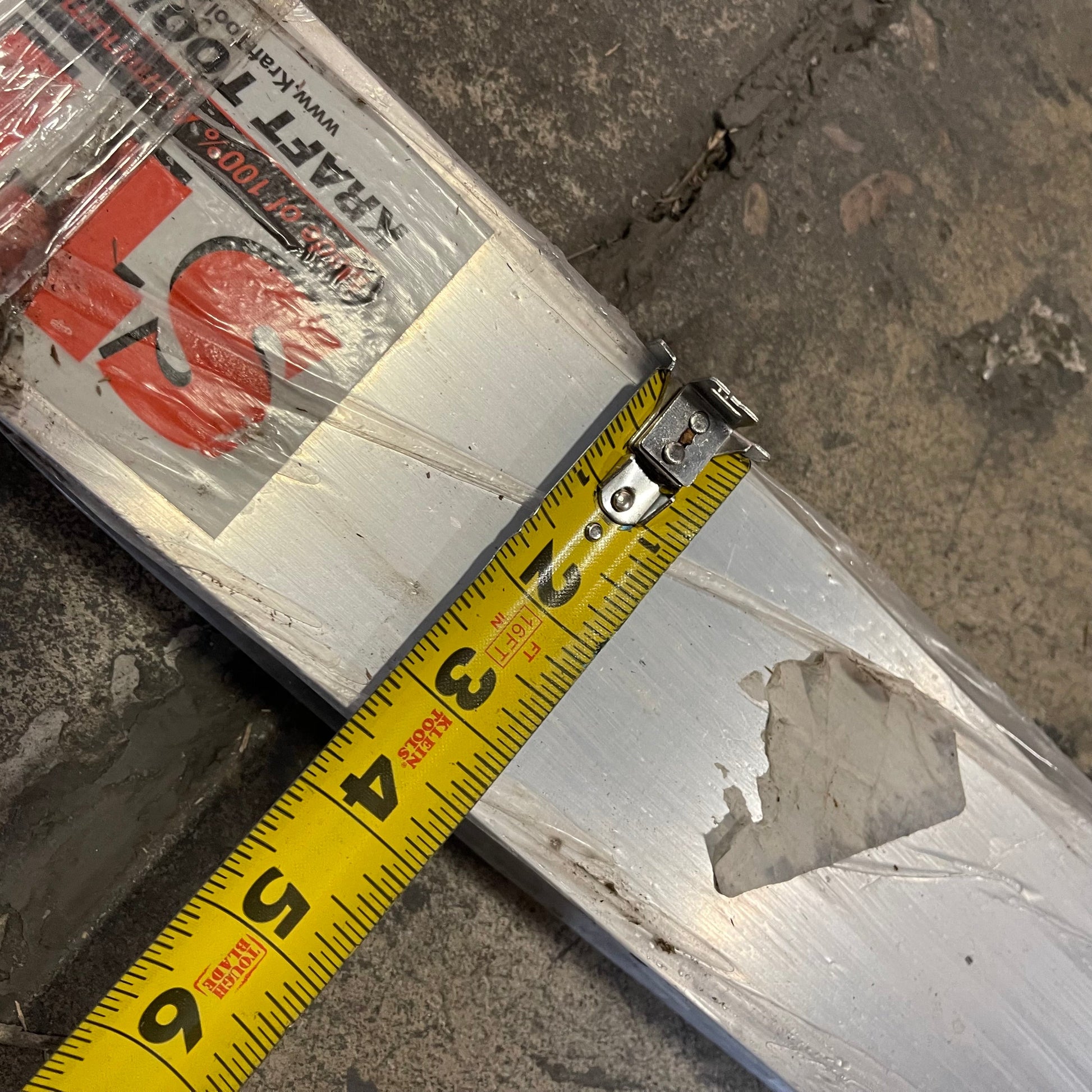 KRAFT TOOL CO. Striker Screed 120” x 1 1/2” x 3 1/2” ALUMINUM CC612AL PayWut