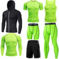 Compression 7 Pieces Sets High Quality Men Quick Dry  Polyester Sports Track Suit Training Sportswear Sports Suit NovaCart