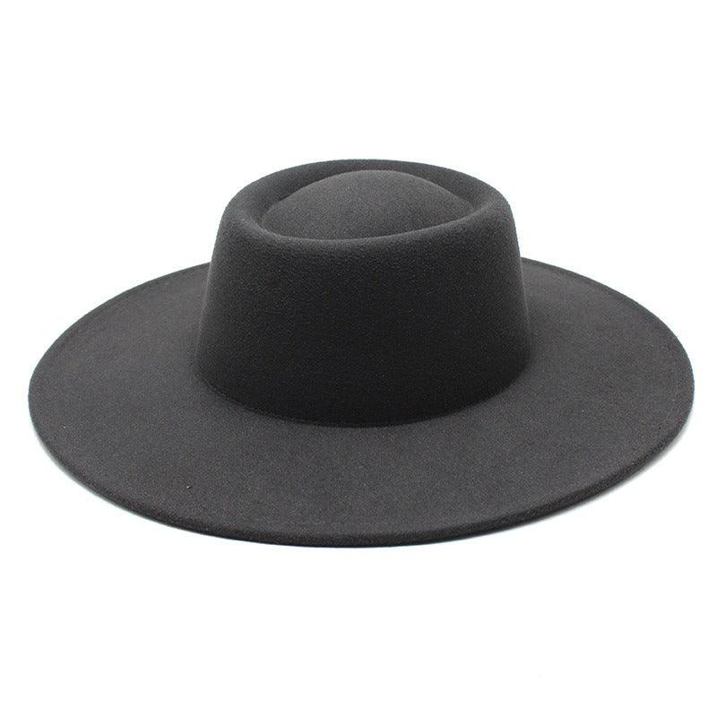 Ella Wide Brim Wool Jazz Hat – Stylish Felt Hat in 16 Colors Country in My Heart