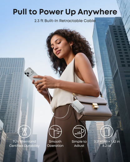 Anker Nano Power Bank (10K, 45W, Built-In Retractable USB-C Cable) Anker