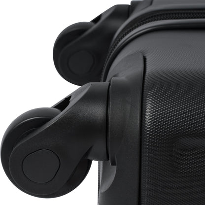Hardshell Luggage Spinner Suitcase with TSA Lock Lightweight 20'' (Single Luggage) Black + ABS + 20 Inch Carry On