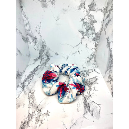 Mini Floral Poinsettia Christmas Bullet Scrunchie Enchanted Scrunch