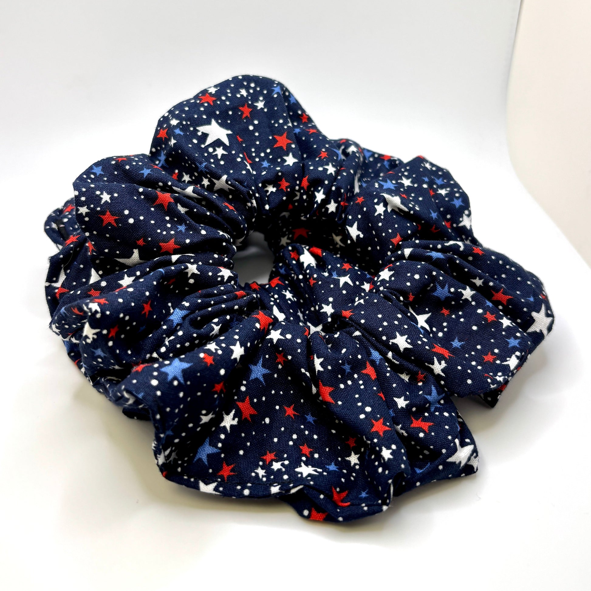 Navy Stars Patriotic Scrunchie Enchanted Scrunch