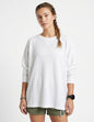 Charcoal Waffle-Knit Thermal Long Sleeve T-Shirt Crew Neck 80% Cotton Blend Tinyloverclothing