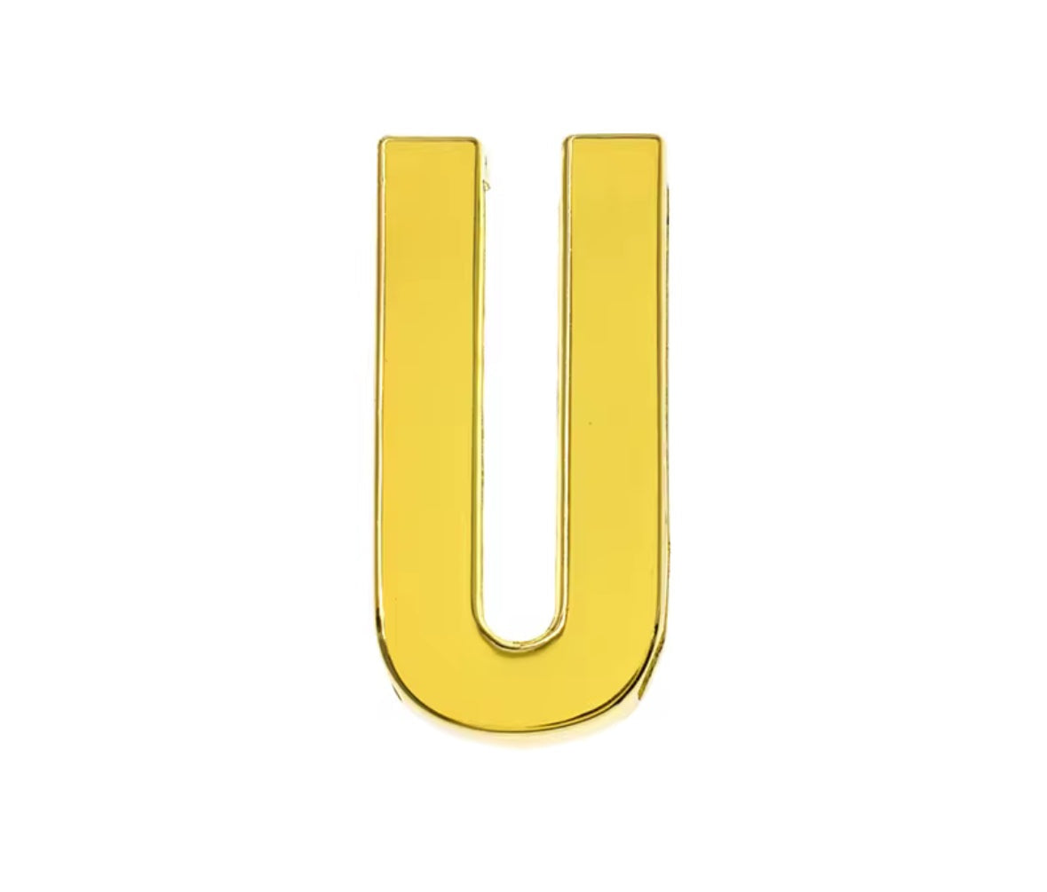 Scarf Slide Letters – 30mm – 14K Gold Non Tarnish Deep South Originals