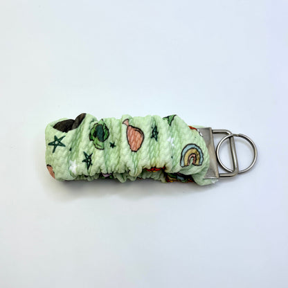 Pastel Green Lucky Charms Scrunchie Wristlet Enchanted Scrunch