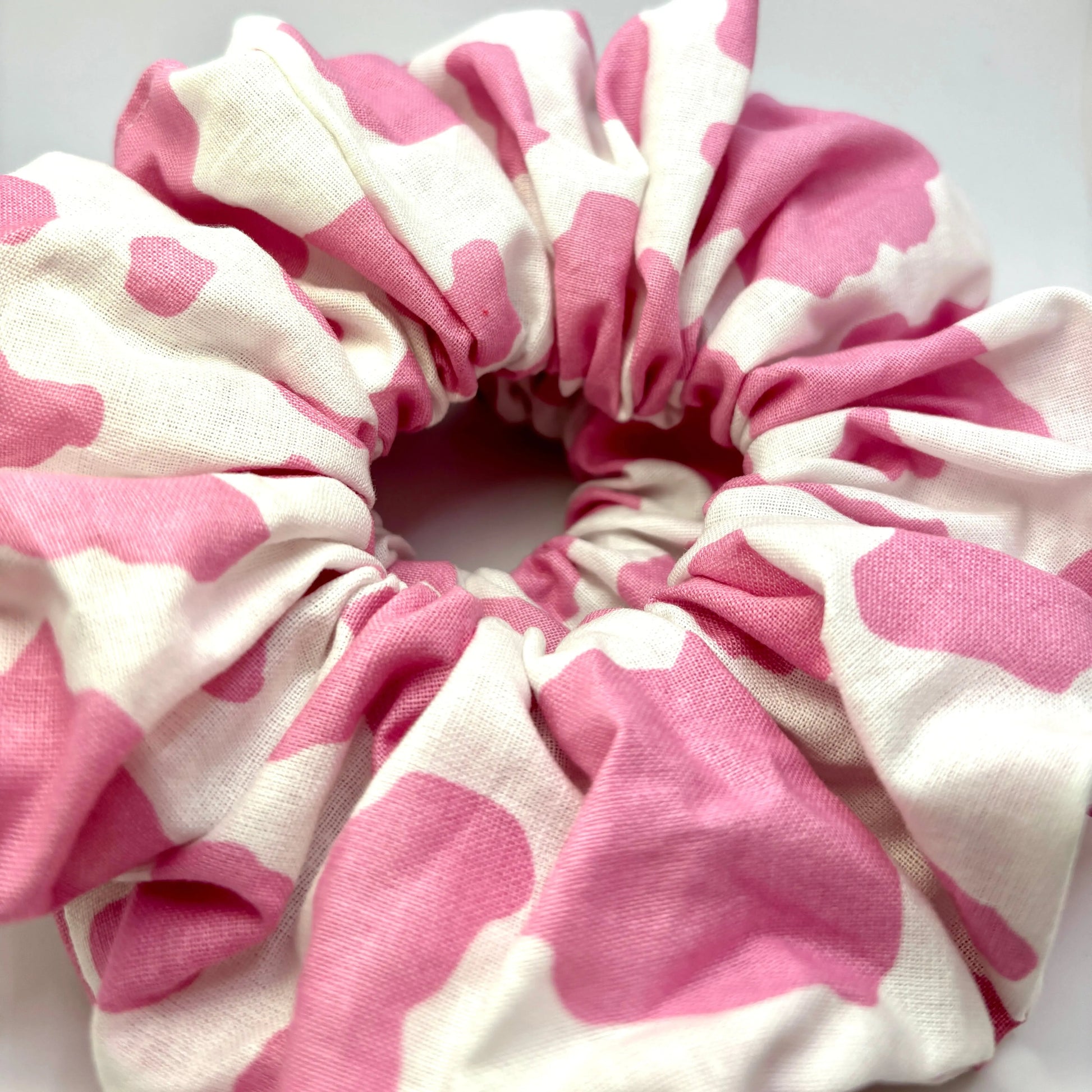 Pink Cow Print Scrunchie Enchanted Scrunch