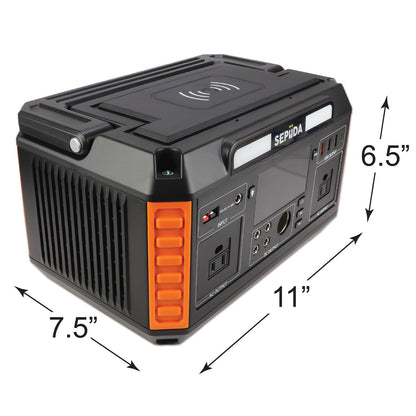 Portable LED Power Station SEPIIDA 600 Watt quakekits.com
