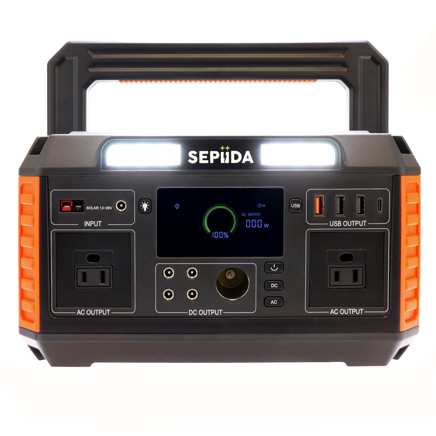 Portable LED Power Station SEPIIDA 600 Watt quakekits.com