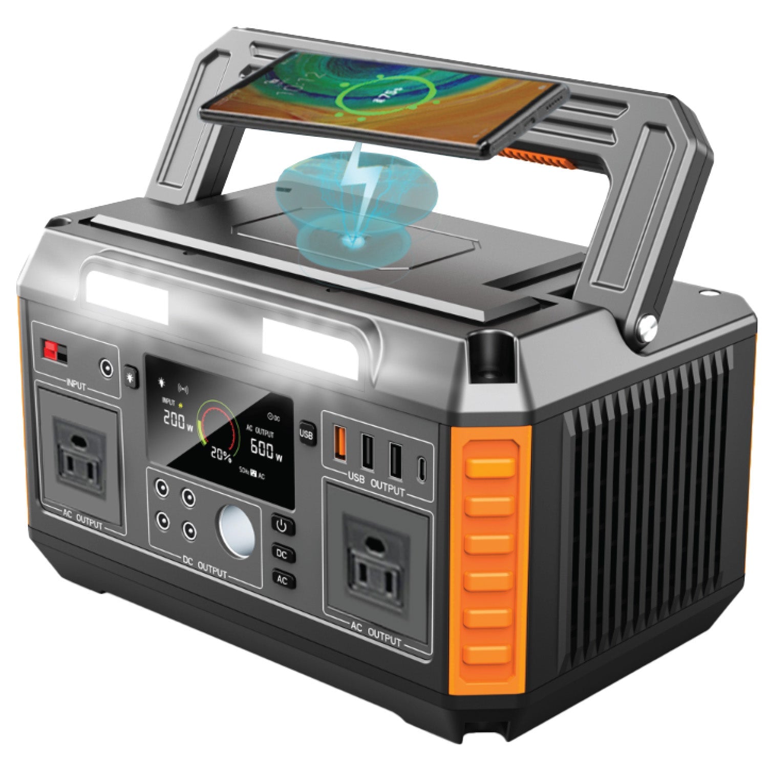 Portable LED Power Station SEPIIDA 600 Watt quakekits.com